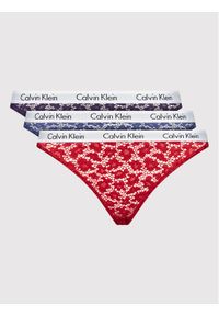 Komplet 3 par fig klasycznych Calvin Klein Underwear. Wzór: kolorowy