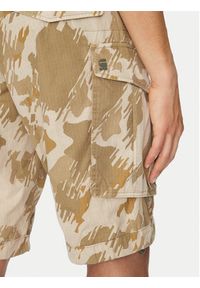 G-Star RAW - G-Star Raw Szorty materiałowe Rovic Zip D08566-D955 H174 Beżowy Relaxed Fit. Kolor: beżowy. Materiał: bawełna #3