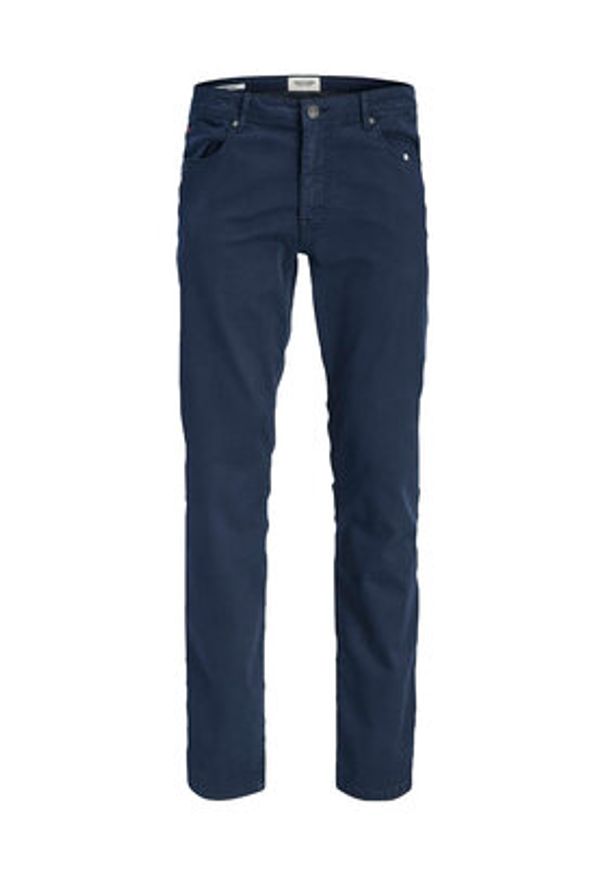 Jack & Jones Spodnie materiałowe Clark Finn 12293328 Granatowy Regular Fit. Kolor: niebieski. Materiał: bawełna