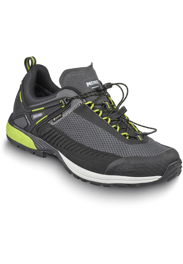 Buty trekkingowe męskie MEINDL Speed Trail GTX, z membraną Gore-Tex. Kolor: szary. Technologia: Gore-Tex. Sport: turystyka piesza