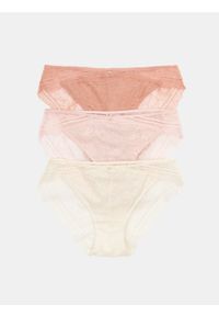 Sinsay - Figi z koronką 3 pack - wielobarwny. Materiał: koronka. Wzór: koronka