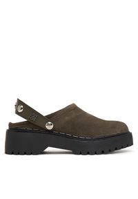 Guess Klapki FLTWN2 SUE01 Khaki. Kolor: brązowy. Materiał: skóra, zamsz #1