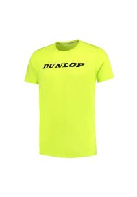DUNLOP - Koszulka sportowa męska Dunlop Essentials Tee. Kolor: żółty. Sport: tenis #1