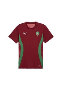 Puma - Męska koszulka przedmeczowa Maroko PUMA Intense Red Archive Green. Kolor: czerwony, zielony, wielokolorowy #1