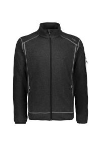 Polar męski CMP Perl Jacket Knitted. Kolor: szary. Materiał: polar