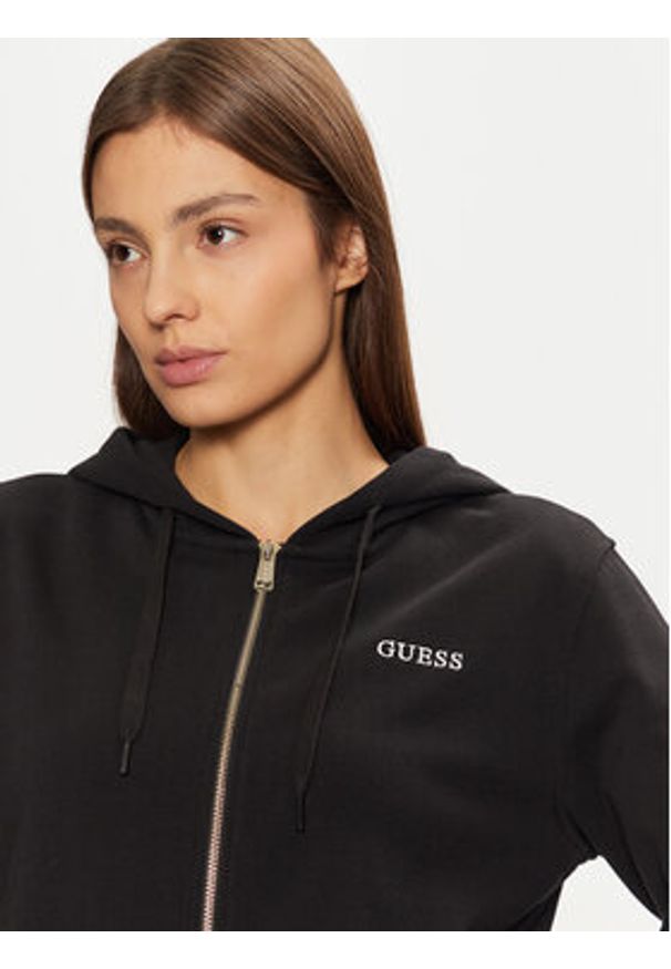Guess Bluza O5RQ01 KCO31 Czarny Regular Fit. Kolor: czarny. Materiał: bawełna