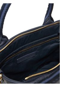 TOMMY HILFIGER - Tommy Hilfiger Torebka Th Logotape Mini Tote AW0AW17201 Granatowy. Kolor: niebieski. Materiał: skórzane #6