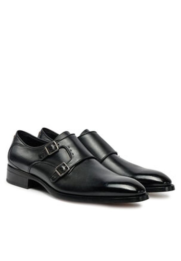 BOSS Półbuty Rill 50536617 Czarny. Kolor: czarny. Materiał: skóra
