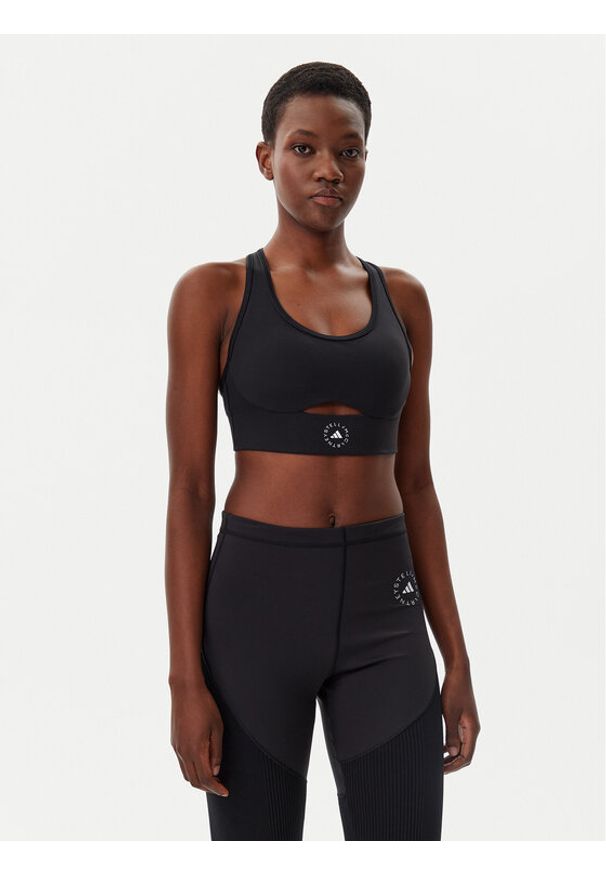 Adidas by Stella McCartney - adidas by Stella McCartney Biustonosz sportowy TrueStrength IW6373 Czarny Slim Fit. Kolor: czarny. Materiał: syntetyk