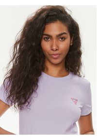 Guess T-Shirt W2YI44 J1314 Fioletowy Slim Fit. Kolor: fioletowy. Materiał: bawełna #5