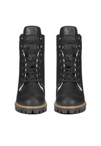 Rieker Trzewiki Y8610-00 Czarny. Kolor: czarny. Materiał: materiał #7