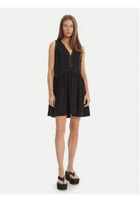 Seafolly Sukienka letnia Ladder Detail 52931-DR Czarny Relaxed Fit. Kolor: czarny. Materiał: wiskoza. Sezon: lato #4