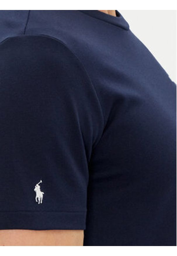 Polo Ralph Lauren T-Shirt 714962528005 Granatowy Regular Fit. Typ kołnierza: polo. Kolor: niebieski. Materiał: syntetyk