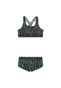 Dziewczęcy dwuczęściowy kostium kąpielowy Protest Monica. Kolor: zielony #1