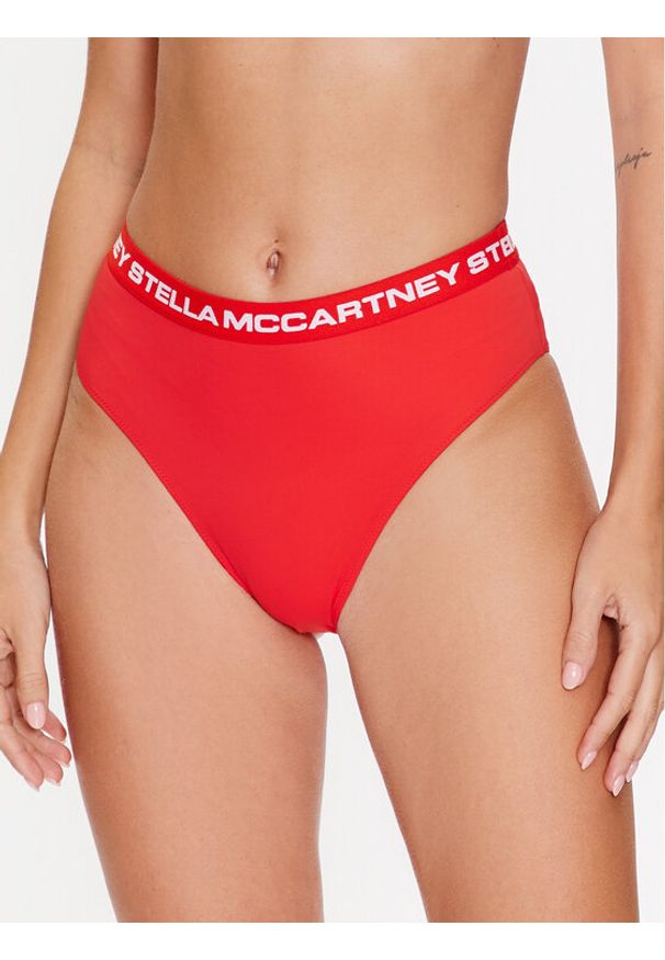 Stella McCartney Dół od bikini Logo Classic S7B2C1890.63012 Czerwony. Kolor: czerwony. Materiał: syntetyk