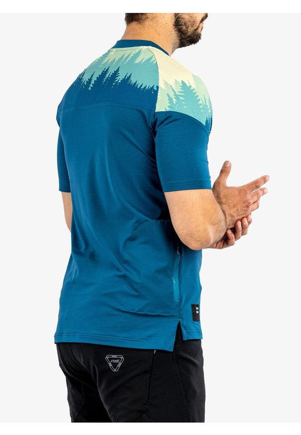 SENSOR - Koszulka rowerowa męska Sensor Helium Jersey SS. Kolor: zielony. Materiał: jersey