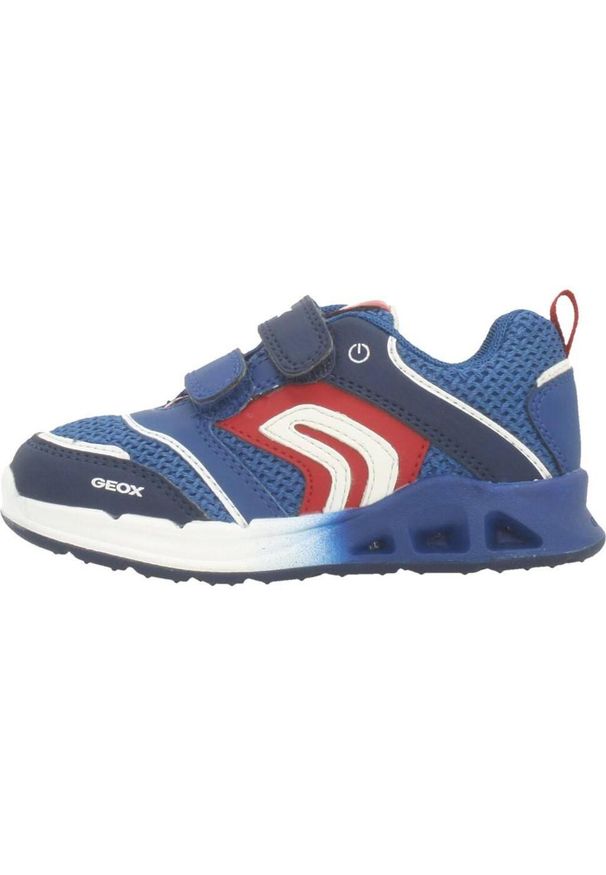 Geox - Buty GEOX B DAKIN B. A Niebieski. Kolor: niebieski. Materiał: tkanina. Sport: turystyka piesza
