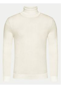 Calvin Klein Golf Superior K10K110420 Écru Slim Fit. Typ kołnierza: golf. Materiał: wełna #4
