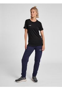 Koszulka sportowa z krótkim rękawem damska Hummel hmlGO cotton. Kolor: czarny, biały, wielokolorowy. Długość rękawa: krótki rękaw. Długość: krótkie