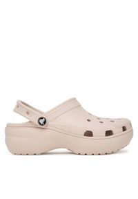 Crocs Klapki Classic Platform Clog 206750 Beżowy. Kolor: beżowy. Obcas: na platformie #1