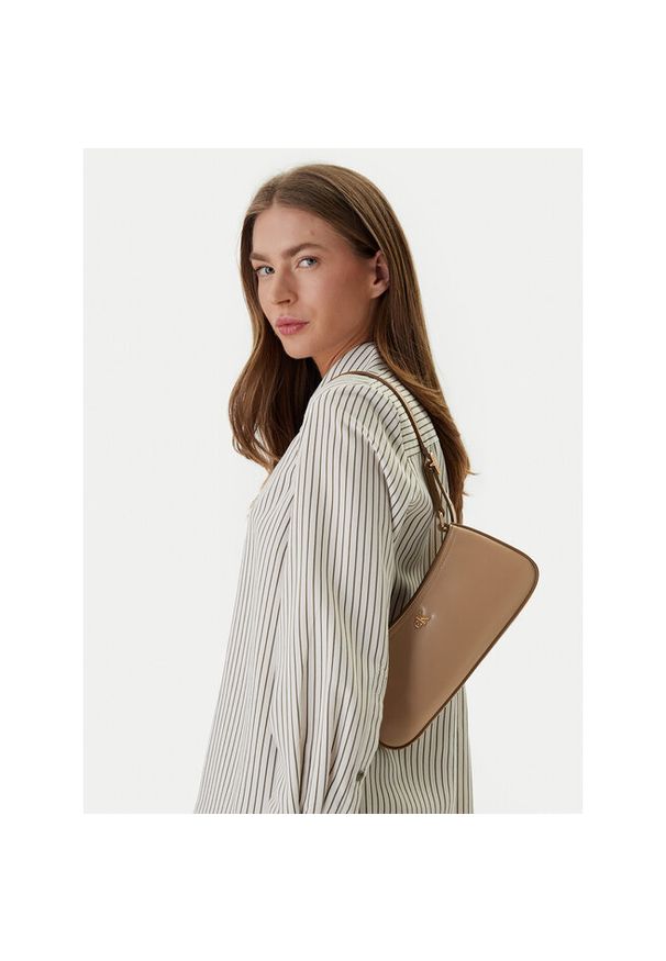 Torebka Calvin Klein. Kolor: beżowy