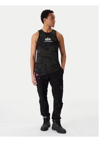 Alpha Industries Tank top Basci Camo 126566C Szary Regular Fit. Kolor: szary. Materiał: bawełna #5
