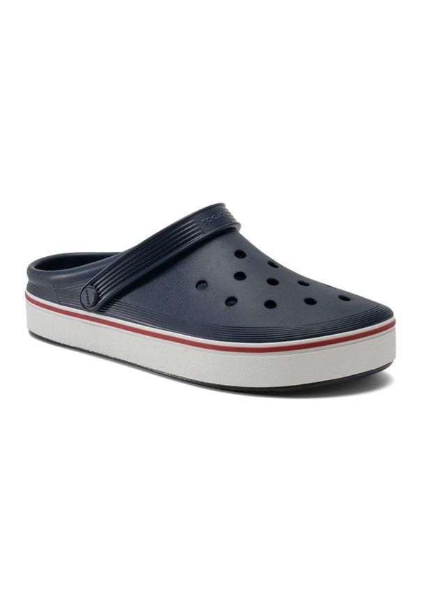 Klapki plażowe męskie Crocs Crocband Clean Of Court Clog. Okazja: na plażę. Kolor: niebieski. Styl: sportowy