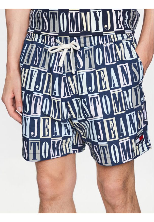 Tommy Jeans Szorty plażowe DM0DM15971 Granatowy Regular Fit. Okazja: na plażę. Kolor: niebieski. Materiał: bawełna