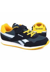 Buty dzieciece sportowe na rzep Reebok ROYAL CL JOG 3.0 1V. Zapięcie: rzepy. Kolor: czarny, żółty, wielokolorowy. Model: Reebok Royal. Sport: joga i pilates