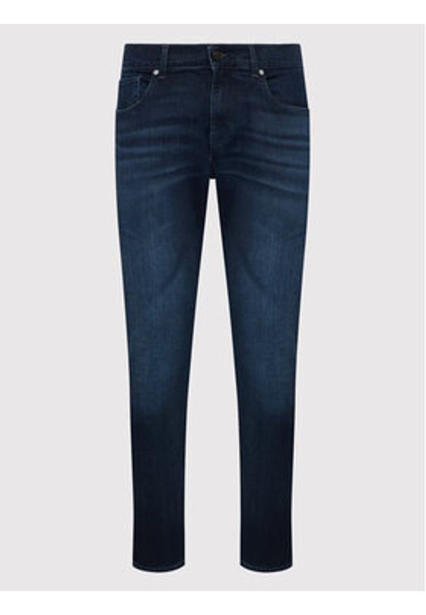 7 FOR ALL MANKIND - 7 For All Mankind Jeansy Luxe Performance Eco JSMXR460LL Granatowy Slim Fit. Kolor: niebieski
