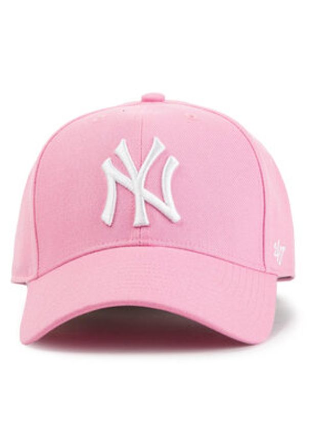 47 Brand Czapka z daszkiem New York Yankees B-MVPSP17WBP-RS Różowy. Kolor: różowy. Materiał: materiał