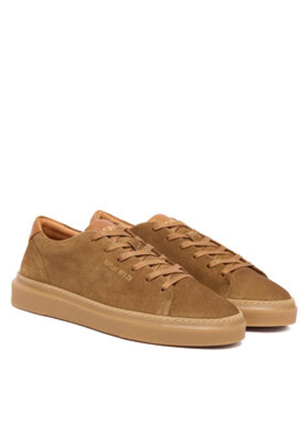 Replay - REPLAY Sneakersy GMZ7N .000.C0002L Brązowy. Kolor: brązowy. Materiał: skóra, zamsz