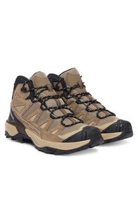 salomon - Salomon Trekkingi X Ultra 360 Leather Mid Gtx L49158300 Brązowy. Kolor: brązowy. Materiał: skóra, zamsz #6