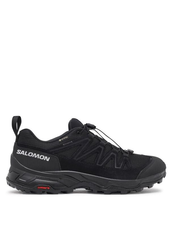 salomon - Salomon Sneakersy X Ward Leather GORE-TEX L47182300 Czarny. Kolor: czarny. Materiał: zamsz, skóra. Technologia: Gore-Tex
