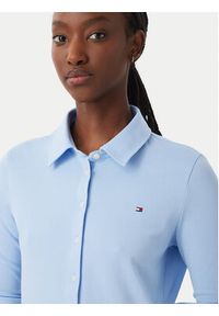 TOMMY HILFIGER - Tommy Hilfiger Koszula WW0WW43528 Niebieski Slim Fit. Kolor: niebieski. Materiał: bawełna #5