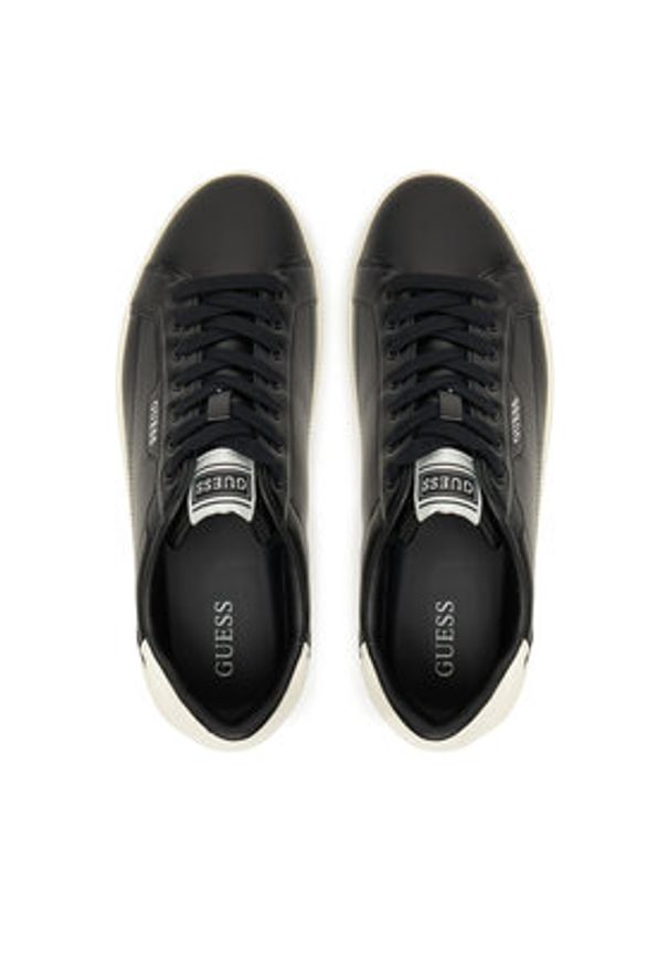 Guess Sneakersy FMTNCI ELE12 Czarny. Kolor: czarny. Materiał: skóra