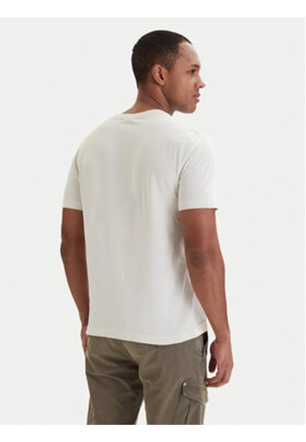 Aeronautica Militare T-Shirt 261TS2534UJ00641 Beżowy Regular Fit. Kolor: beżowy. Materiał: bawełna