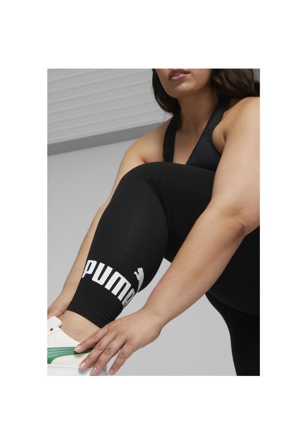 Puma - Damskie legginsy z logo Essentials PUMA Black. Kolor: czarny