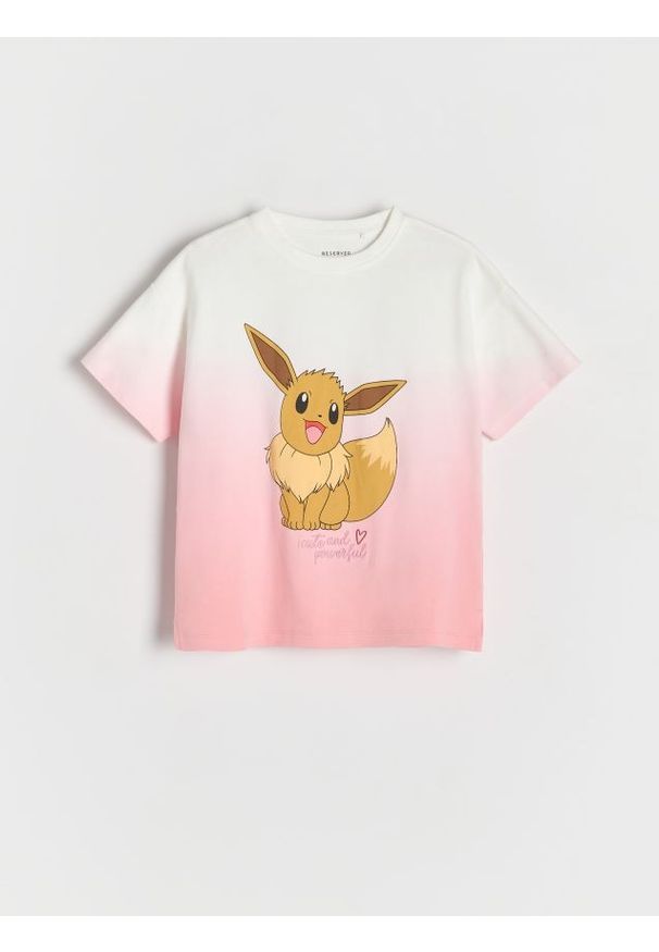 Reserved - T-shirt z ombre Pokémon - wielobarwny. Materiał: bawełna