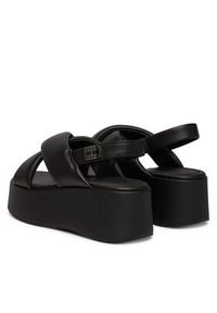 Tommy Jeans Sandały Padded Strap Wedge Sandals EN0EN02946 Czarny. Kolor: czarny. Materiał: skóra #6