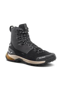 Buty trekkingowe męskie Salewa Mid Powertex. Wysokość cholewki: za kostkę. Kolor: szary. Materiał: syntetyk, materiał. Szerokość cholewki: normalna. Sport: turystyka piesza