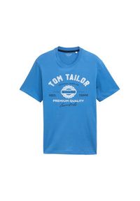Tom Tailor T-Shirt 1037735 Niebieski Regular Fit. Kolor: niebieski. Materiał: bawełna