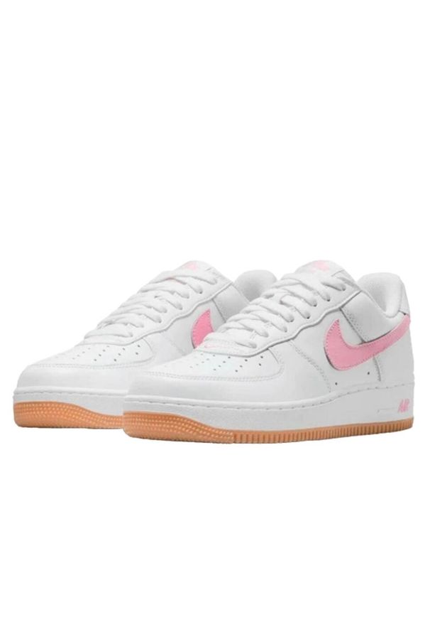 Buty Mężczyzna Nike Air Force 1 Retro biały. Kolor: różowy. Materiał: guma. Model: Nike Air Force