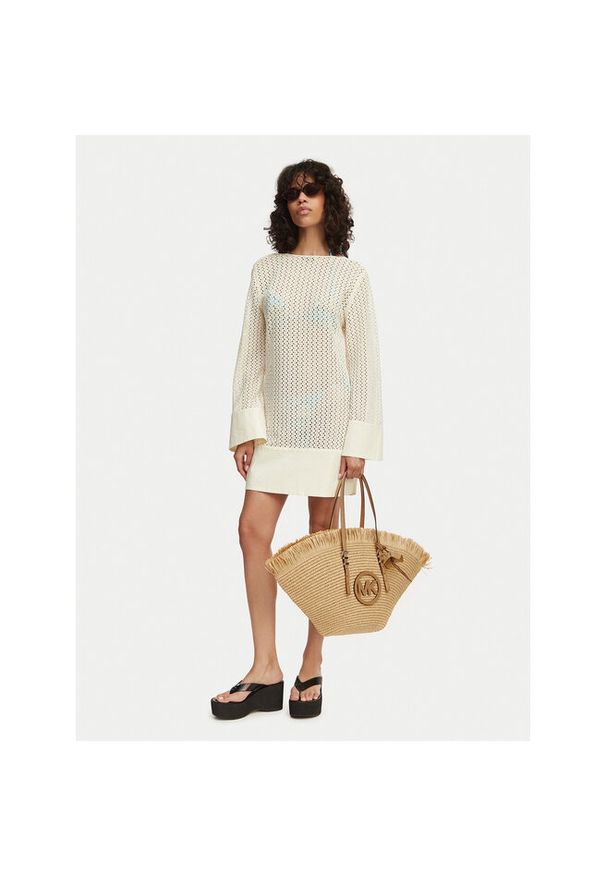 Torebka MICHAEL Michael Kors. Kolor: beżowy