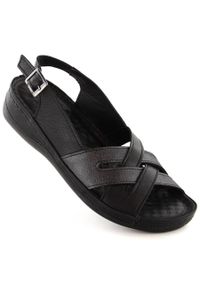 Skórzane sandały damskie czarne T.Sokolski L24-159. Kolor: czarny. Materiał: skóra #2