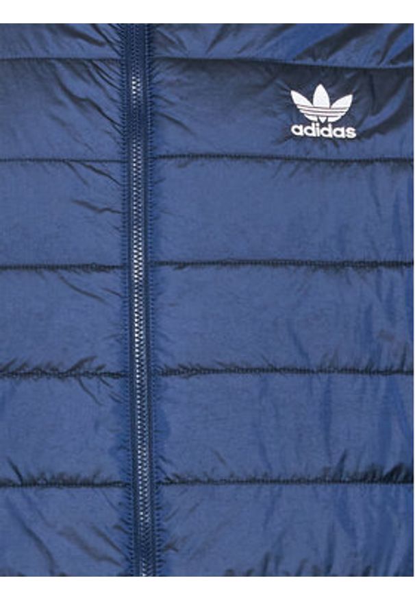 Adidas - adidas Kurtka puchowa HM2460 Granatowy Regular Fit. Kolor: niebieski. Materiał: syntetyk, puch