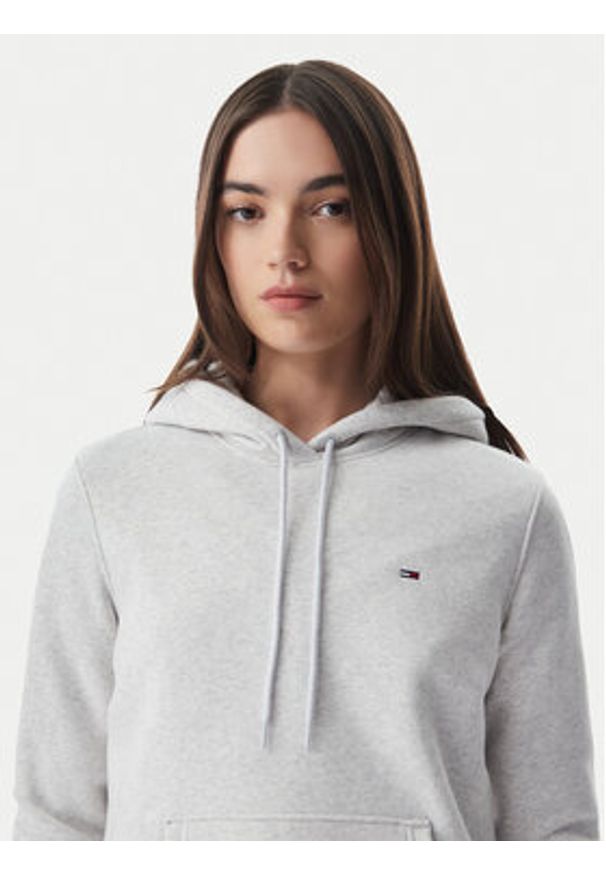 Tommy Jeans Bluza Flag DW0DW19958 Szary jasny Regular Fit. Kolor: szary. Materiał: bawełna