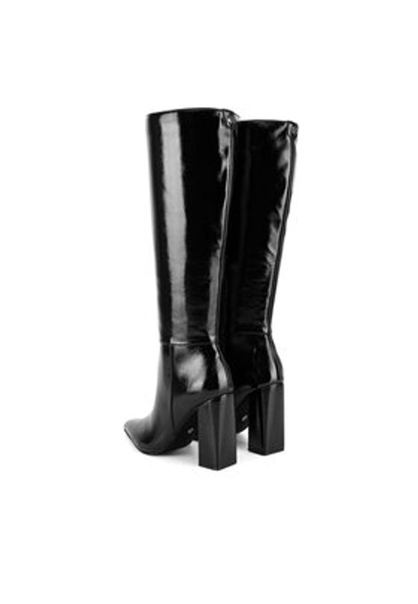 Nine West Kozaki WFA2830-1 Czarny. Kolor: czarny. Materiał: materiał