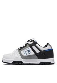 DC Sneakersy Stag 320188 Biały. Kolor: biały. Materiał: skóra