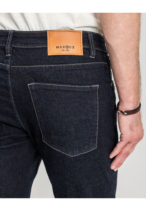MARCUS - Męskie Spodnie Jeansowe Marcus Felix 2162 Jeans Dark Miner 14-200245